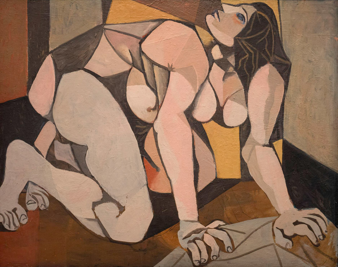 Gemälde "Bildnis einer Dame" von Willi Sitte