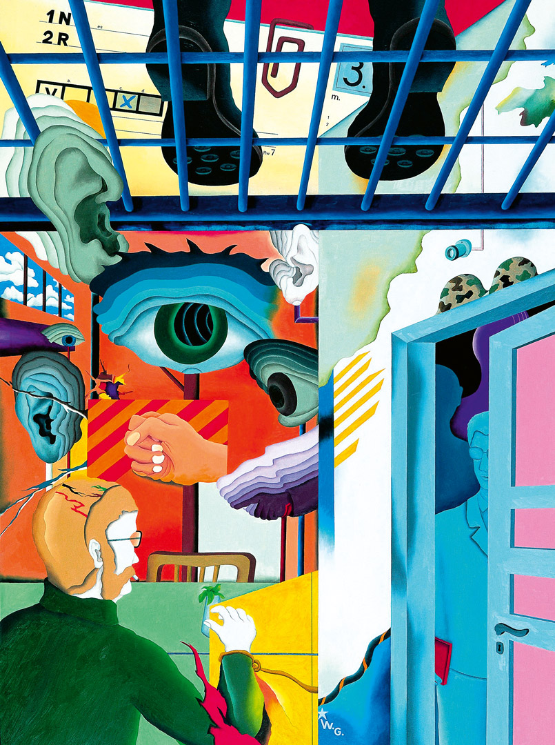 Ein langer Tag im Januar Ölgemälde auf Hartfaser "Ein langer Tag im Januar" von Wasja Götze