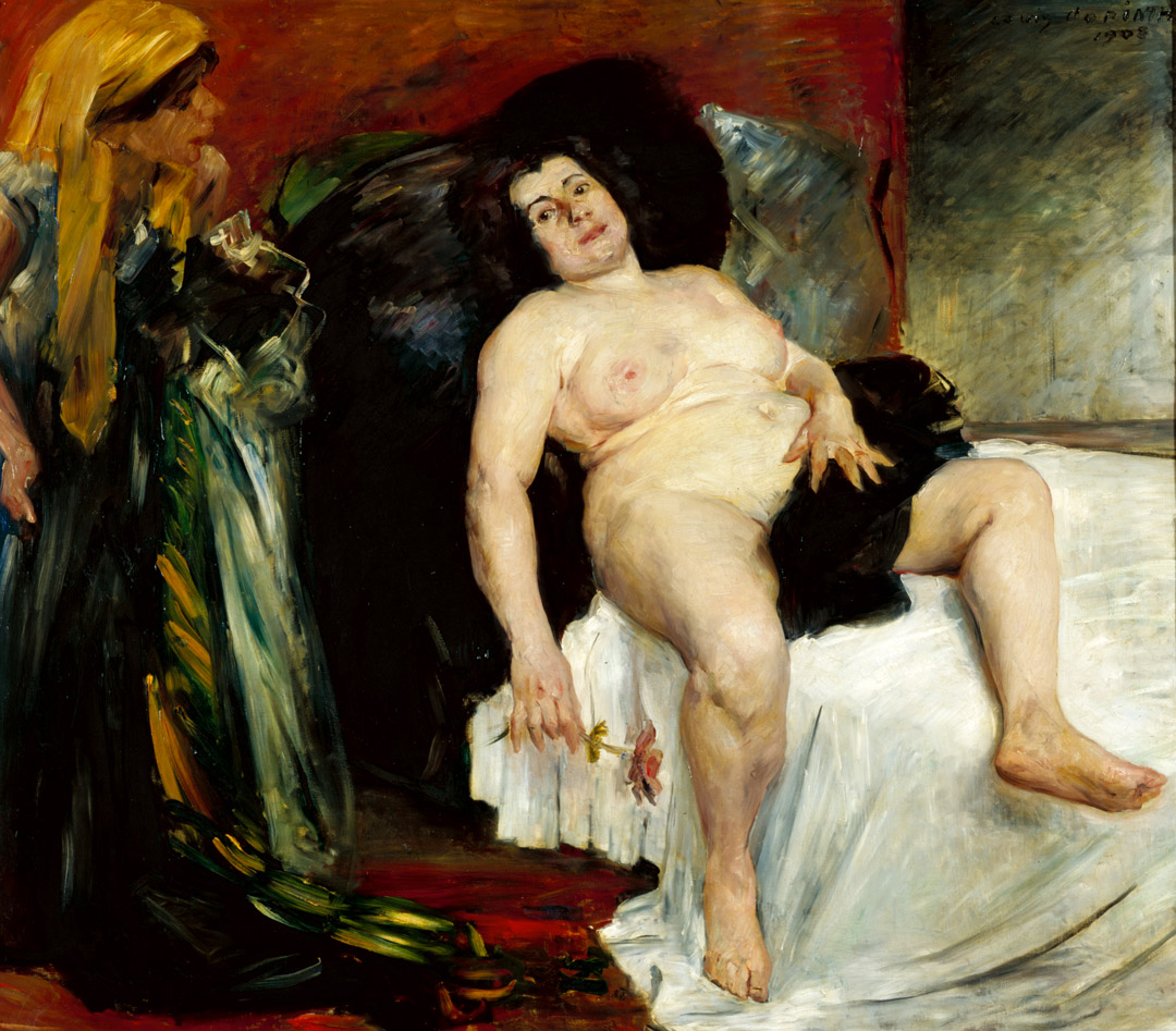 Gemälde Bathseba Bathseba von Lovis Corinth, 156 x 175 cm großes Ölgemälde auf Leinwand
