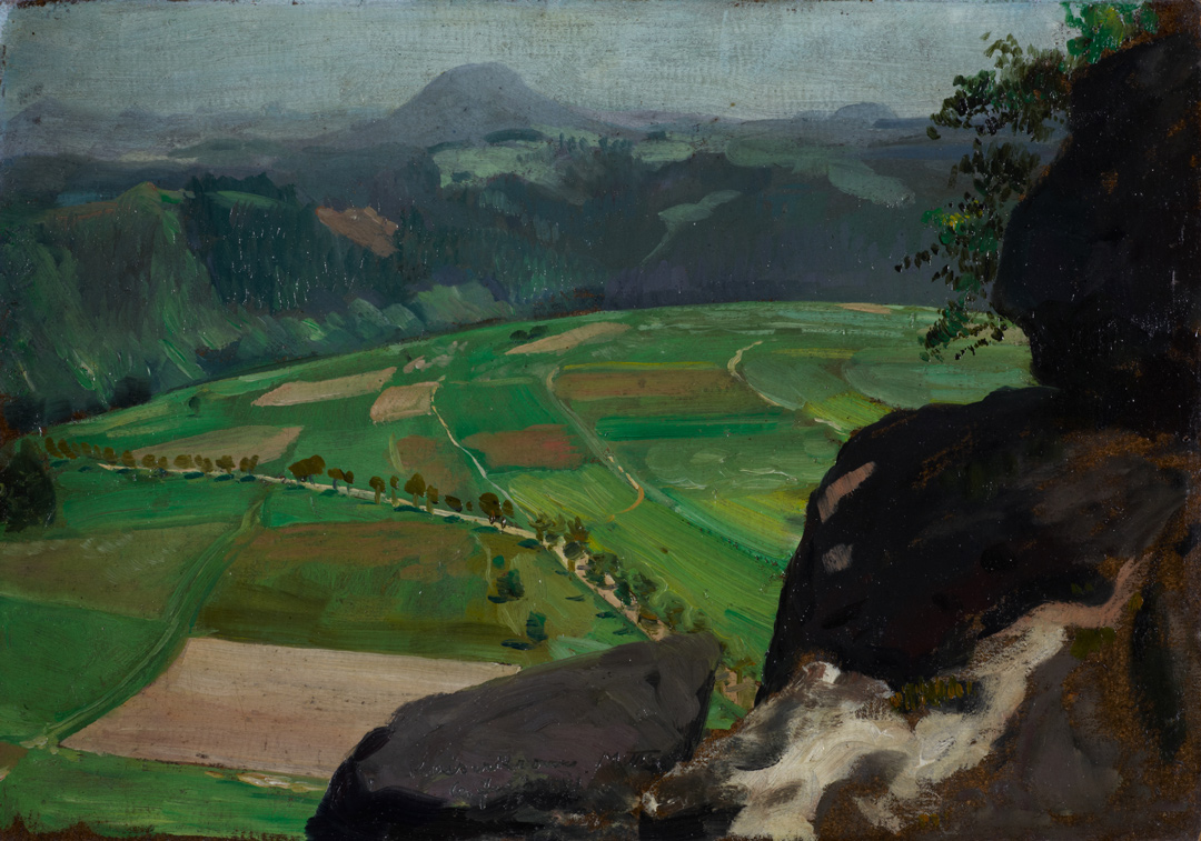 Öl auf Leinwand - Blick von der Kaiserkrone