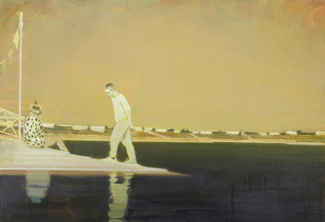 Öl auf MDF-Platte - Talsperre