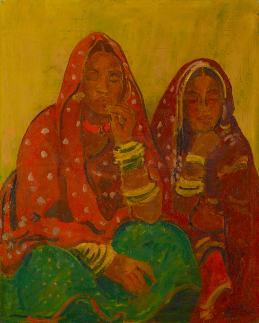 Öl auf Leinwand - Zwei Frauen