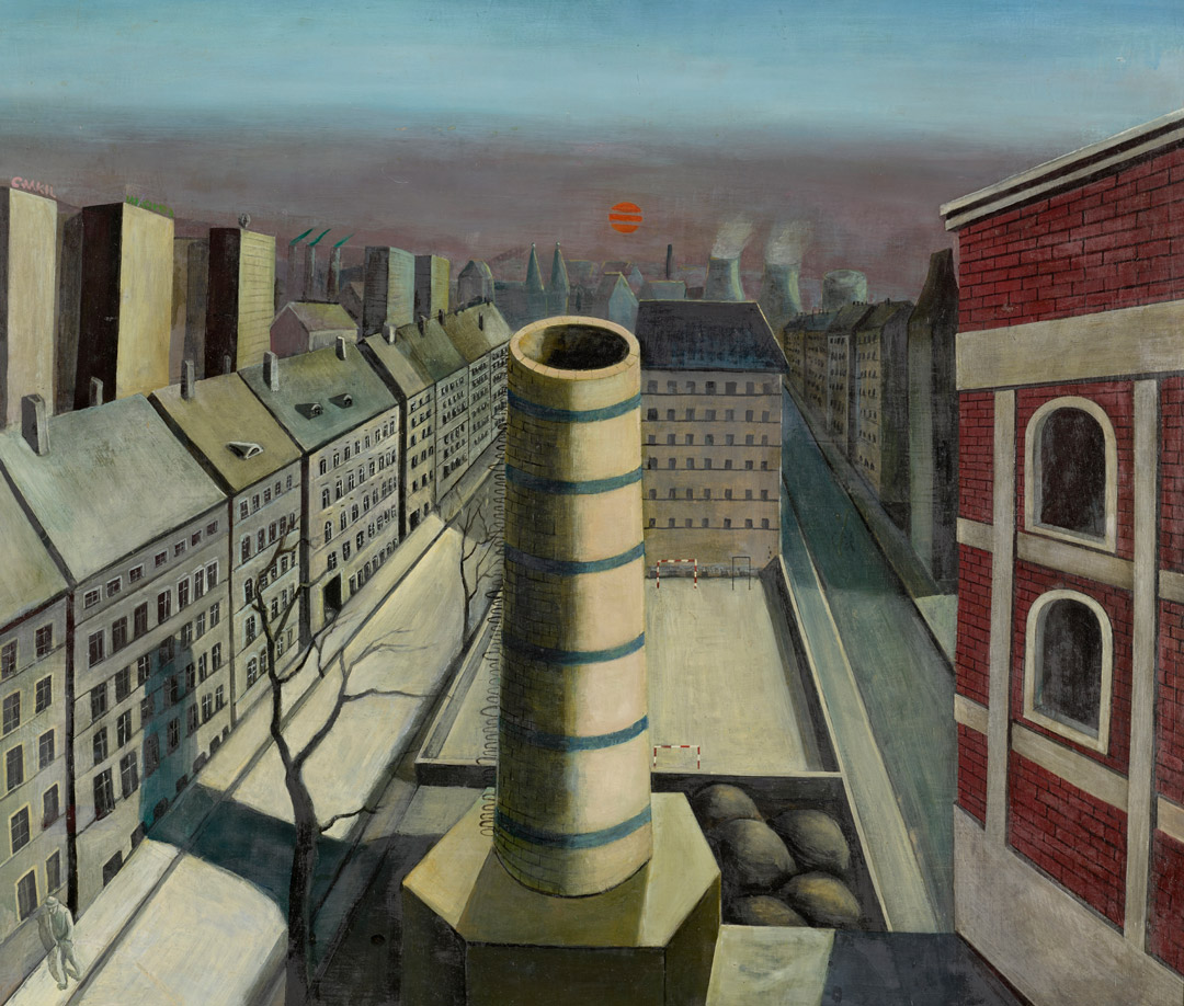 Eitempera, Öl auf Hartfaserplatte - Esse II